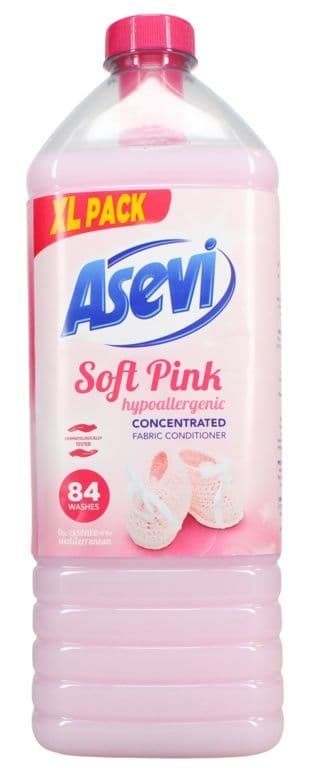 Asevi Concentrated Fabric Softener Hypoallergenic Soft Pink (Talco Rosa) 84 Wash