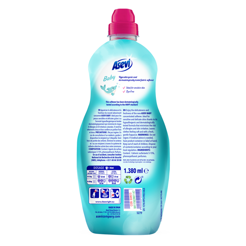 Asevi Baby Fabric Softener Hypoallergenic 60 wash