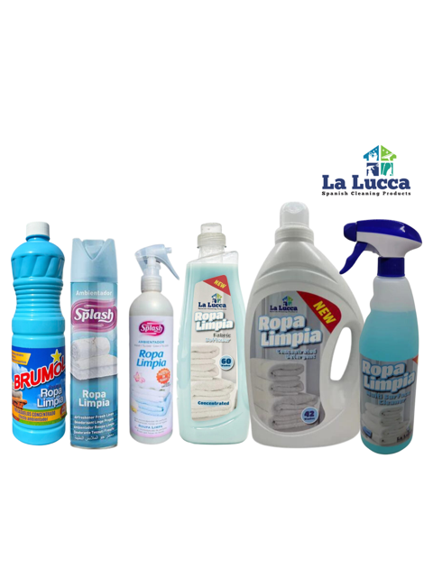 Ropa Limpia Bundle (1 Softener, 2 detergent, 1 aerosol, 1 room & linen, 1 floor, 1 multi)