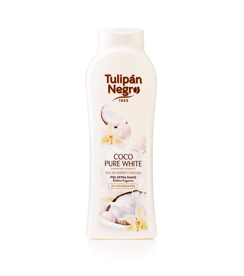 TULIPAN NEGRO Coco Pure White Bath & Shower Gel 650ml